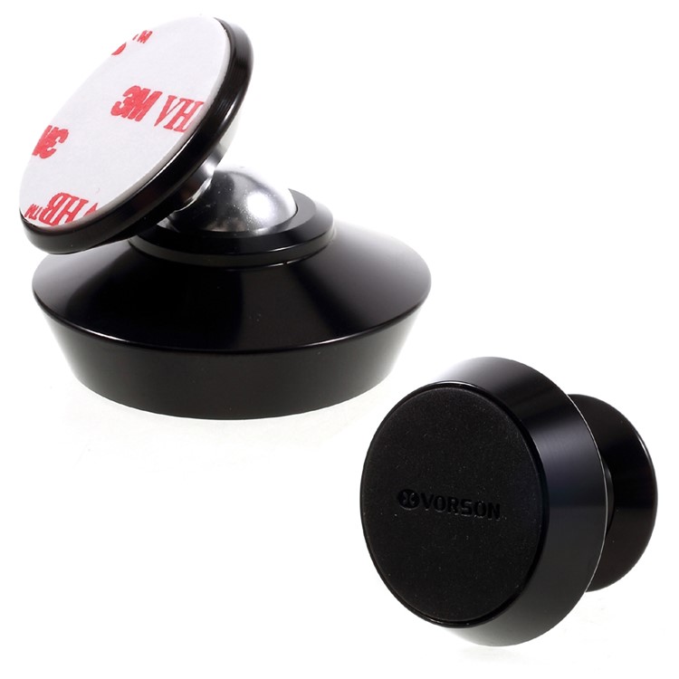 VORSON Portable Magnetic Car Dashboard Mount Phone Holder for iPhone Samsung Etc - Black-1