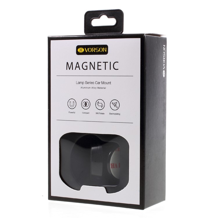 VORSON Portable Magnetic Car Dashboard Mount Phone Holder for iPhone Samsung Etc - Black-7