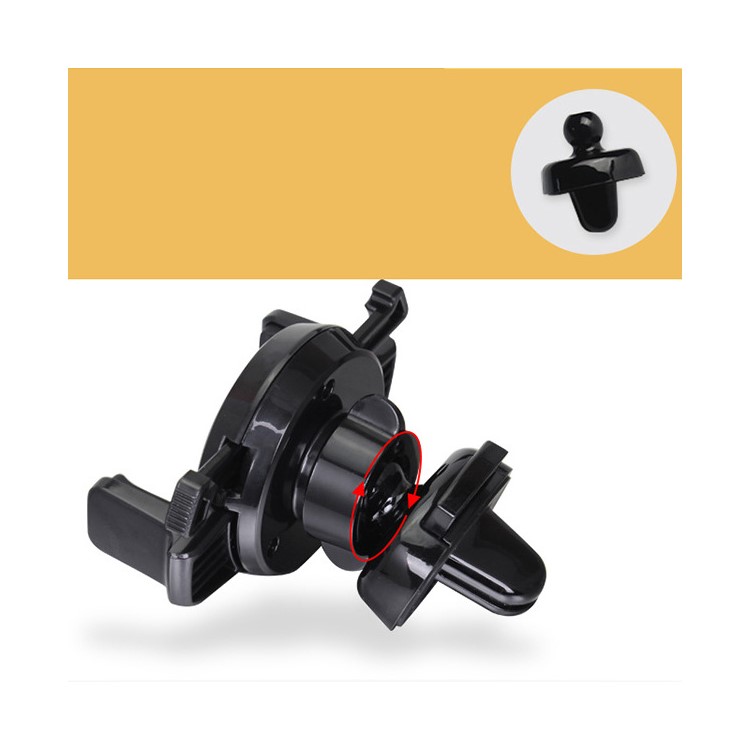 GOLF CH06 Air Outlet Mount 360 Degree Rotary Phone Holder Car Mount for iPhone 7 / 7 Plus - Black-2
