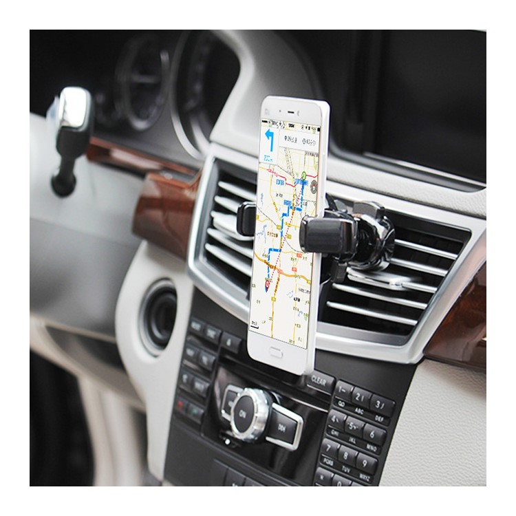GOLF CH06 Air Outlet Mount 360 Degree Rotary Phone Holder Car Mount for iPhone 7 / 7 Plus - Black-4