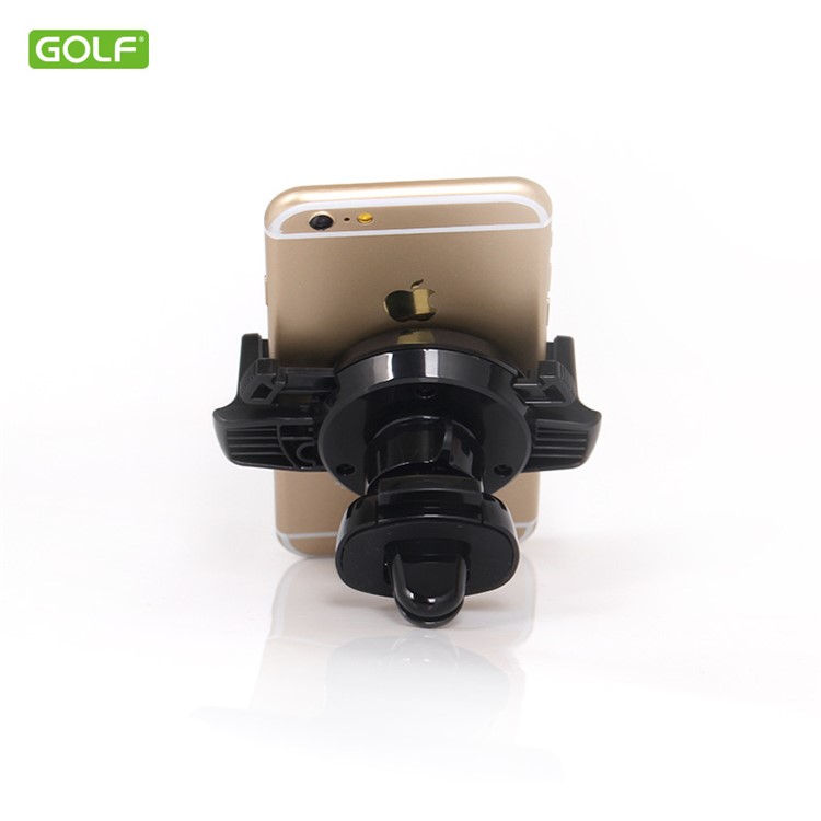 GOLF CH06 Air Outlet Mount 360 Degree Rotary Phone Holder Car Mount for iPhone 7 / 7 Plus - Black-9