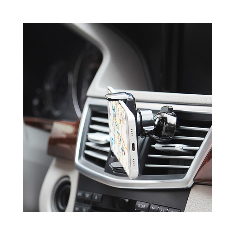 GOLF CH05 Car Air Vent Mount Air Outlet 360 Degree Rotary Phone Holder for iPhone 7, Width: 5.6-8cm - Black-5