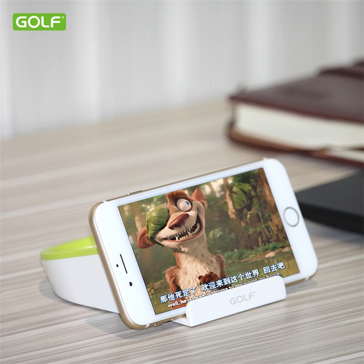 GOLF CH08 Mini Desktop Phone Holder Stand Dustpan Style for iPhone Samsung Huawei Etc-1