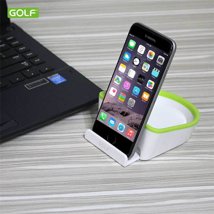 GOLF CH08 Mini Desktop Phone Holder Stand Dustpan Style for iPhone Samsung Huawei Etc-5
