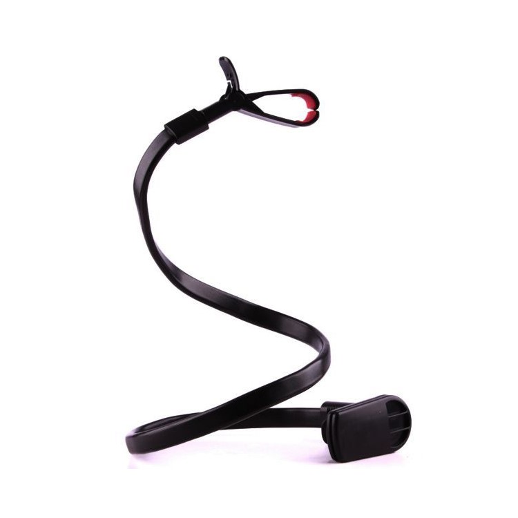 PHOSEAT Long Arms Phone Holder Stand Snake Shaped Clamp Mount, Max Clamp Width 85mm - Black-2