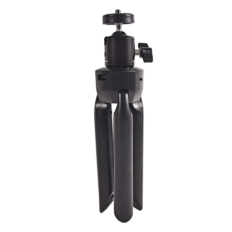 Aluminum Alloy ABS Mini Desktop Tabletop Tripod for Panoramic Camera with 3000mAh Power Bank - Black-3