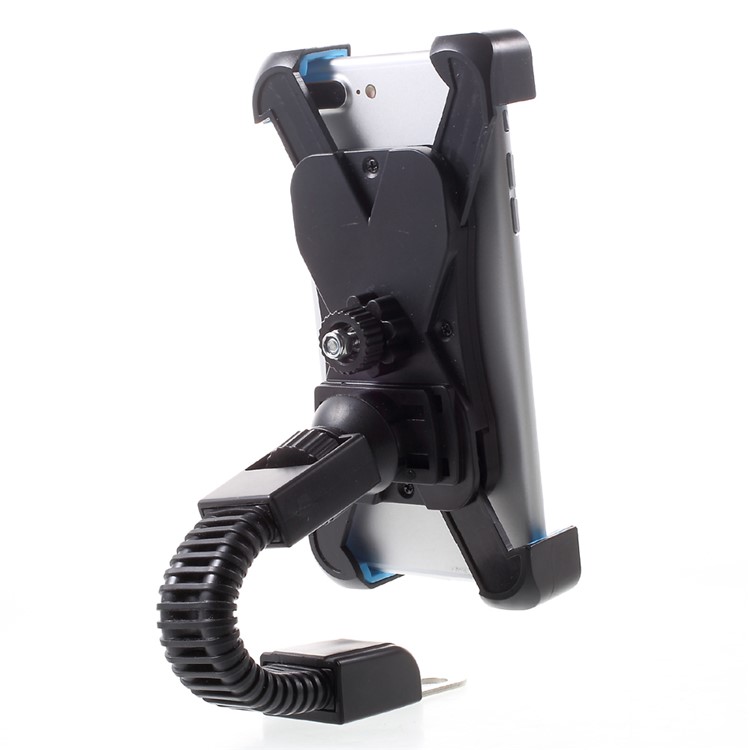 JS-030 Motorcycle Rearview Mirror Mount Holder Cradle for Mobile Phone/iPad/GPS-6