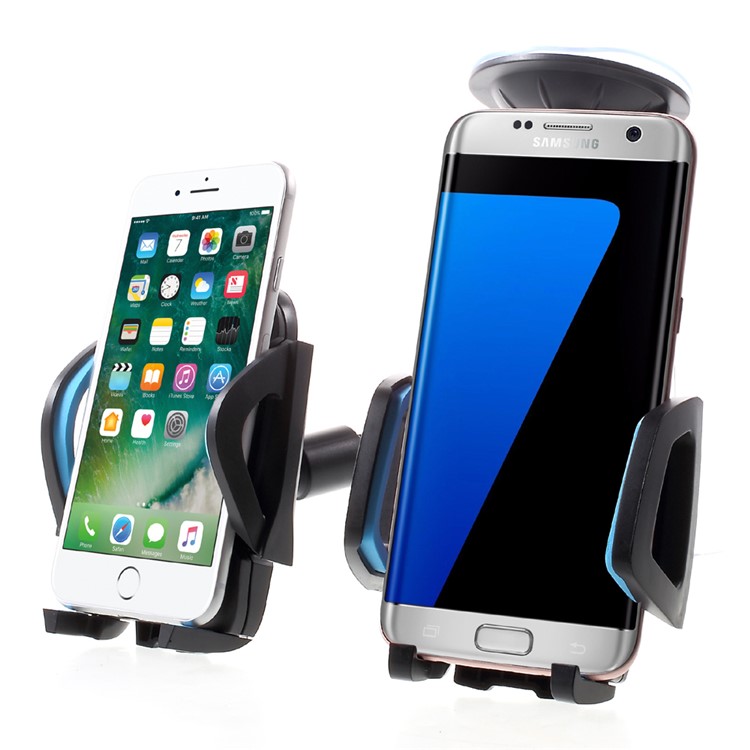 JS-026 Suction Cup Multi-function Car Mount Cradle with Double Phone Holders (Color Random) - Style A-2