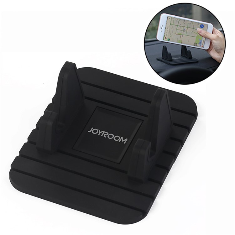 JOYROOM Universal Silicone Desktop Car Mount Stand (ZS119) for iPhone Samsung - Black-1