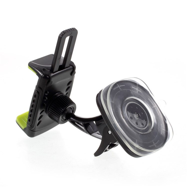 D9ELEMENT ZH125 Universal Suction Cup Rotary Car Mount Holder with Built-in Aroma Stick Hole - Green-7