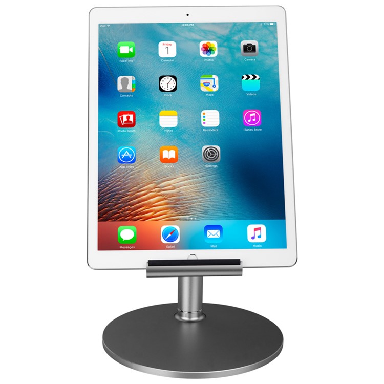 MOMAX iStand Pro Luxury Universal Metal Stand Holder for iPad Pro 12.9 inch, etc. - Silver-17