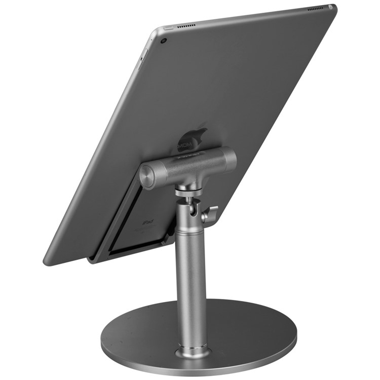 MOMAX iStand Pro Luxury Universal Metal Stand Holder for iPad Pro 12.9 inch, etc. - Silver-18