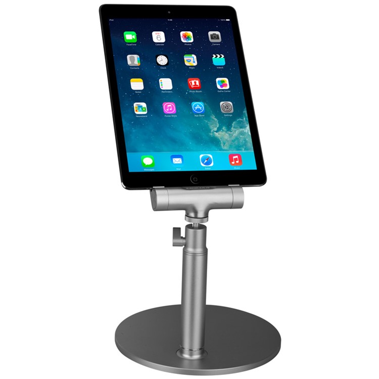 MOMAX iStand Pro Luxury Universal Metal Stand Holder for iPad Pro 12.9 inch, etc. - Silver-19