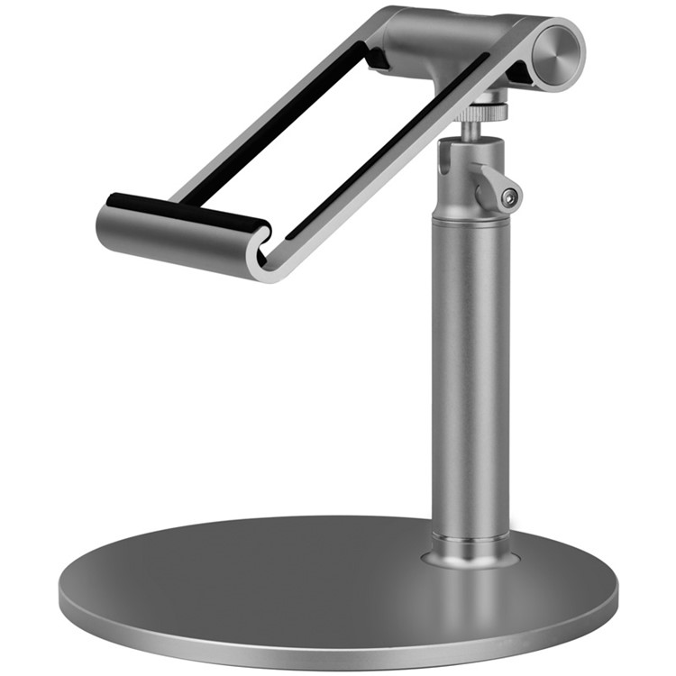 MOMAX iStand Pro Luxury Universal Metal Stand Holder for iPad Pro 12.9 inch, etc. - Silver-2