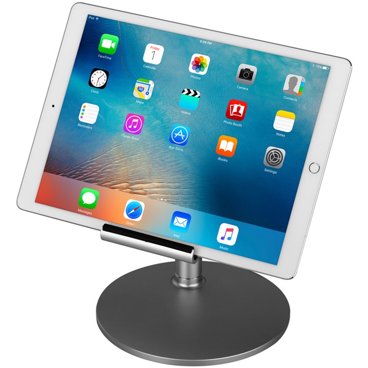 MOMAX iStand Pro Luxury Universal Metal Stand Holder for iPad Pro 12.9 inch, etc. - Silver-20