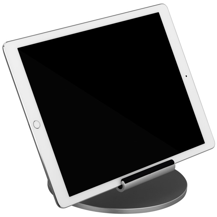 MOMAX iStand Pro Luxury Universal Metal Stand Holder for iPad Pro 12.9 inch, etc. - Silver-21