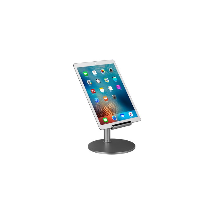 MOMAX iStand Pro Luxury Universal Metal Stand Holder for iPad Pro 12.9 inch, etc. - Silver-27