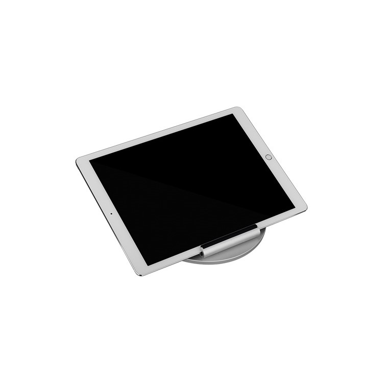MOMAX iStand Pro Luxury Universal Metal Stand Holder for iPad Pro 12.9 inch, etc. - Silver-28