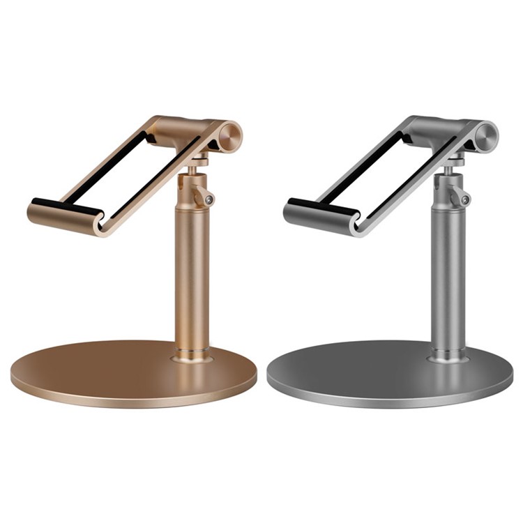MOMAX iStand Pro Luxury Universal Metal Stand Holder for iPad Pro 12.9 inch, etc. - Silver-29
