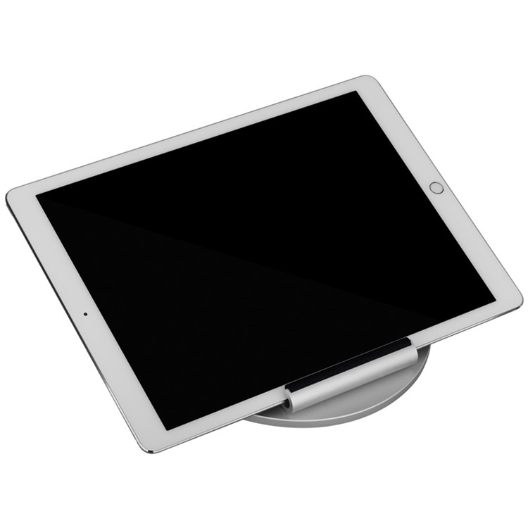 MOMAX iStand Pro Luxury Universal Metal Stand Holder for iPad Pro 12.9 inch, etc. - Silver-4