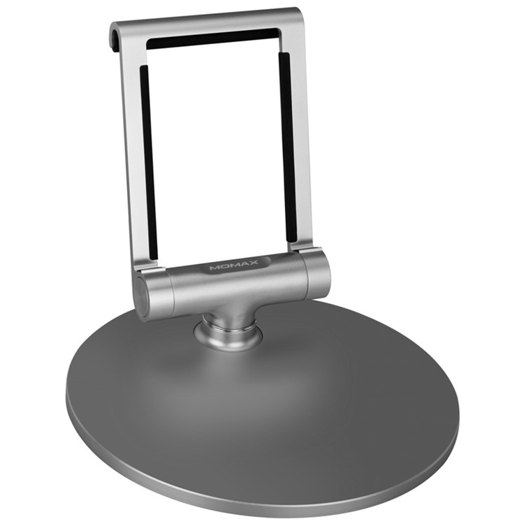 MOMAX iStand Pro Luxury Universal Metal Stand Holder for iPad Pro 12.9 inch, etc. - Silver-7