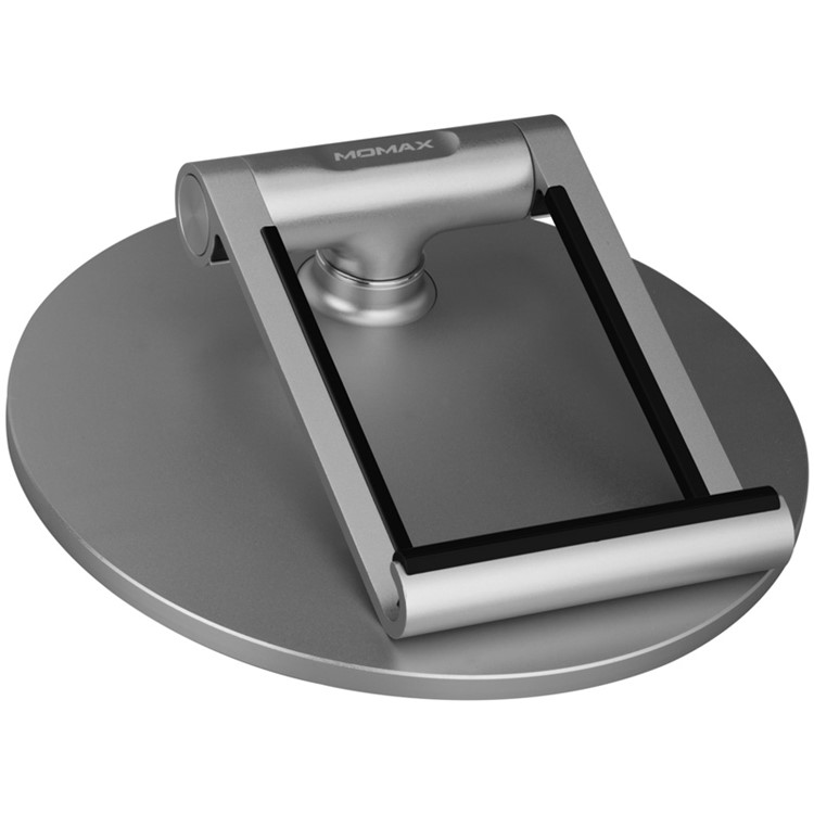 MOMAX iStand Pro Luxury Universal Metal Stand Holder for iPad Pro 12.9 inch, etc. - Silver-8