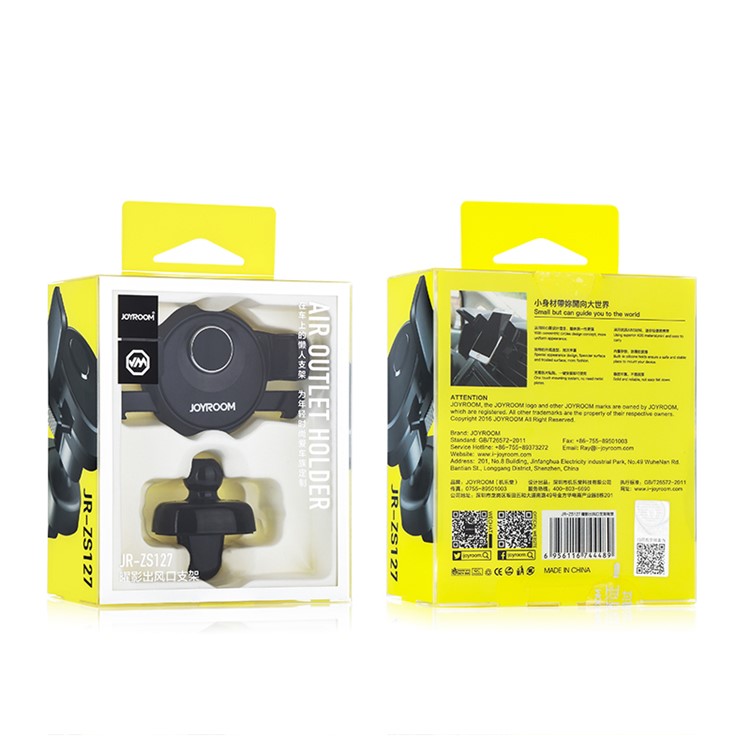 JOYROOM ZS127 Car Air Vent Mobile Phone Mount Holder with Rotation Design for iPhone 7 Plus / 7 Etc - Black-11