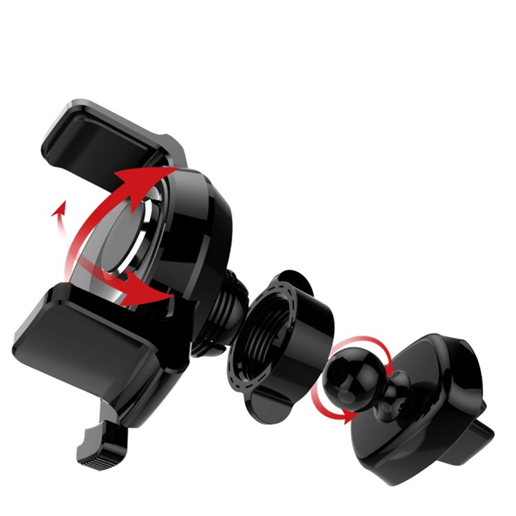 JOYROOM ZS127 Car Air Vent Mobile Phone Mount Holder with Rotation Design for iPhone 7 Plus / 7 Etc - Black-9