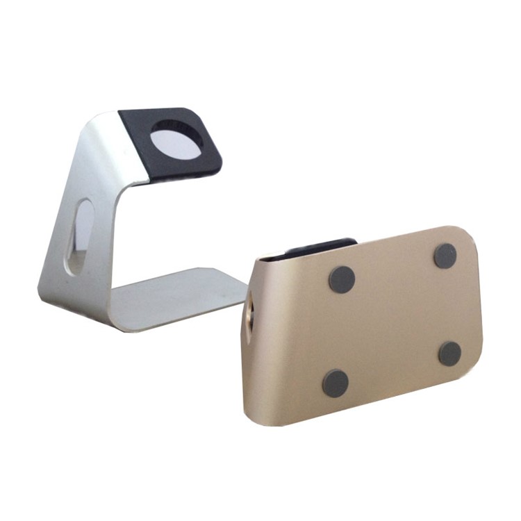 LHJZJ Anti-skid Desktop Aluminum Alloy Charging Stand for Apple Watch Etc - Silver-6