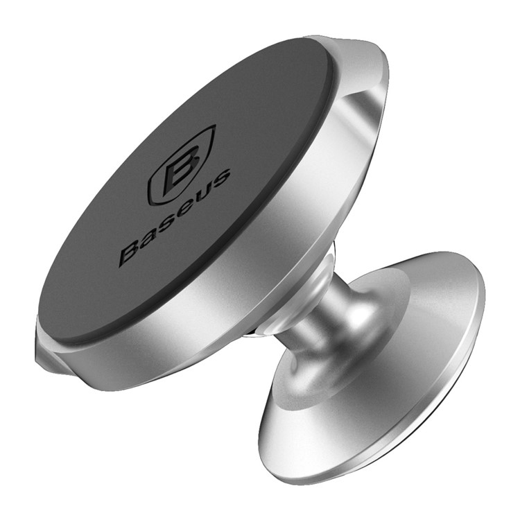 BASEUS 360Degree Rotation Car Mount Holder (Vertical Type) Silver