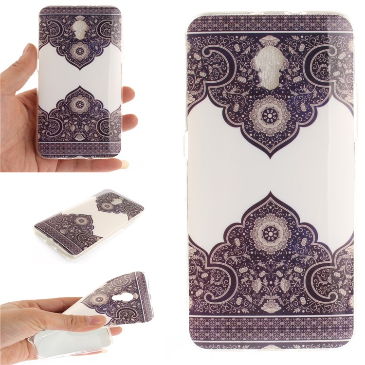 Patterned IMD TPU Mobile Cover for ZTE Blade V7 - Symmetrical Pattern-1