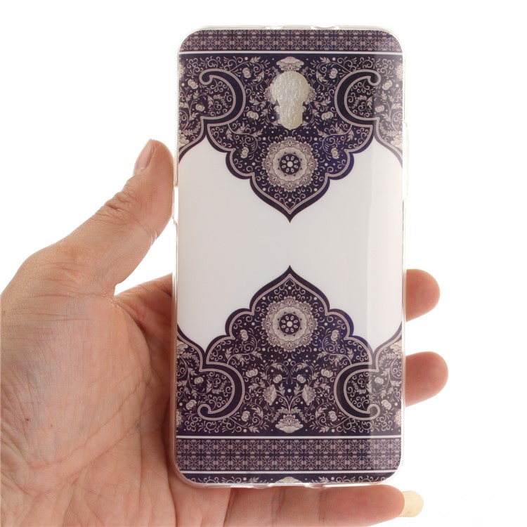 Patterned IMD TPU Mobile Cover for ZTE Blade V7 - Symmetrical Pattern-9