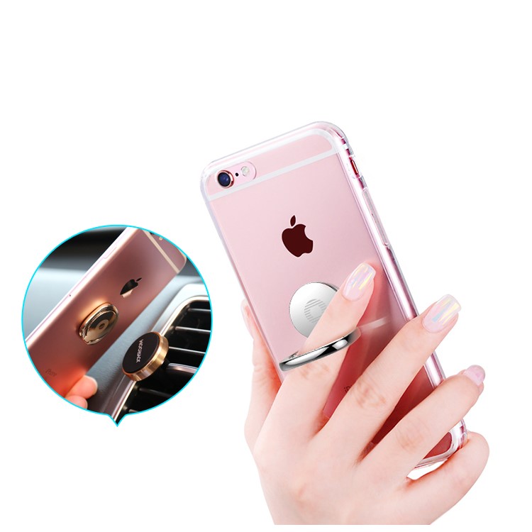 JOYROOM Universal Magnetic Mobile Mount Holder + Ring Grip Stand - Silver Color-8