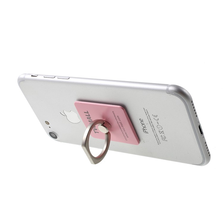 TVCMALL 360 Degree Rotary Metal Phone Holder Ring Stand Universal Smartphone Mount - Pink-3