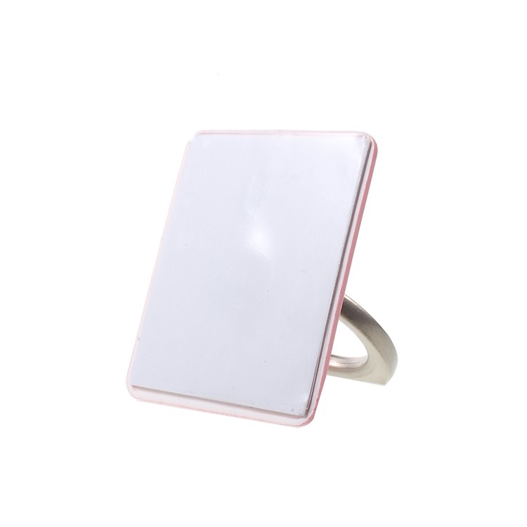 TVCMALL 360 Degree Rotary Metal Phone Holder Ring Stand Universal Smartphone Mount - Pink-5