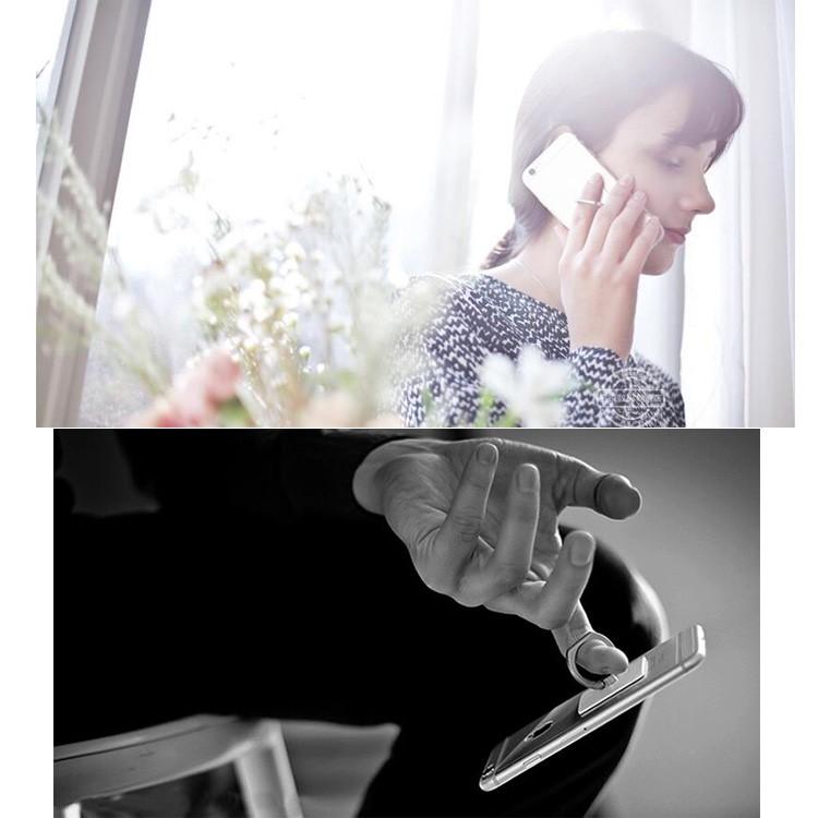 Cartoon Girl Finger Ring Grip Stand 360 Degree Rotation for iPhone Samsung Cellphone - Style B-4