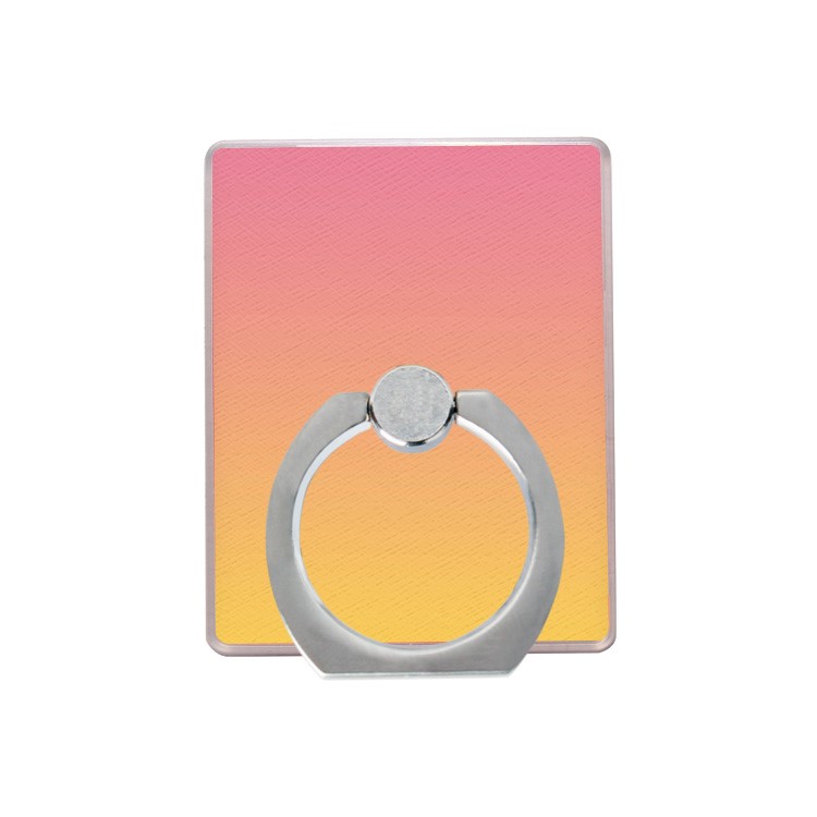 Gradient Color Pattern Universal Mobile Phone Finger Grip Holder Stand - Red / Orange-1