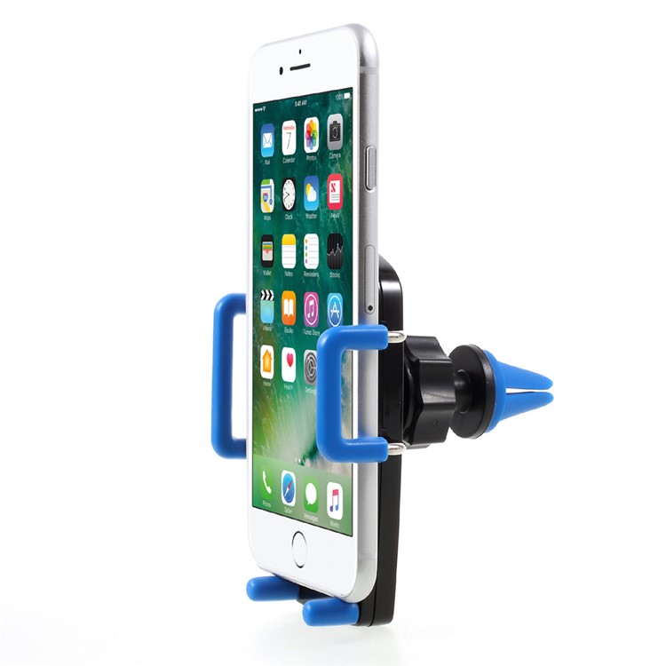 2-In-1 Car Suction Cup Windshield / Air Vent Mount Holder for iPhone 7/7 Plus, Width: 52-100mm - Blue-2