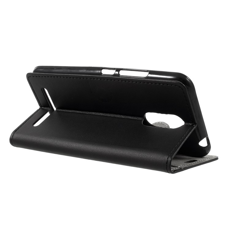 For ZTE Blade 602 Wallet Stand Leather Cell Phone Case Cover - Black-5