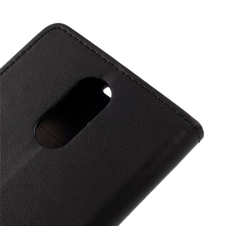 For ZTE Blade 602 Wallet Stand Leather Cell Phone Case Cover - Black-8