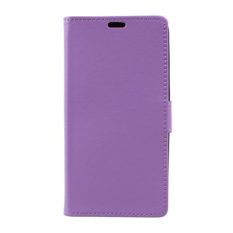 Wallet Stand Leather Protection Phone Accessory for ZTE Blade 602 - Purple-1