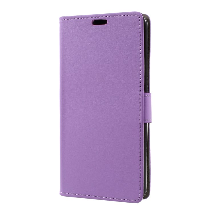 Wallet Stand Leather Protection Phone Accessory for ZTE Blade 602 - Purple-2