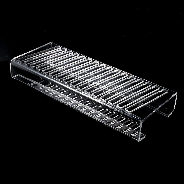 16-Slot Clear Acrylic Cellphone Cases Display Holder Stand for PC / TPU Mobile Phone Covers-2