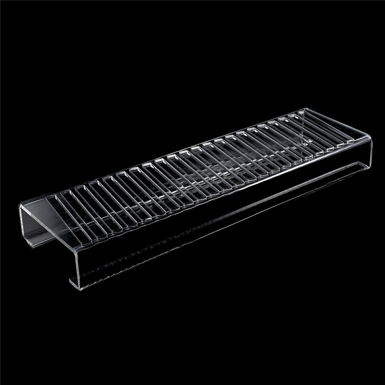 22-Slot Clear Acrylic Phone Case Display Stand Holder for PC / TPU Mobile Phone Covers-2