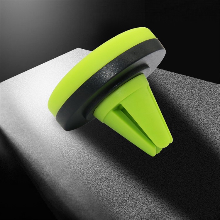 D9ELEMENT Mini Car Air Vent Magnetic Mount Phone Holder Stand for iPhone/Samsung/Sony - Black + Green-2