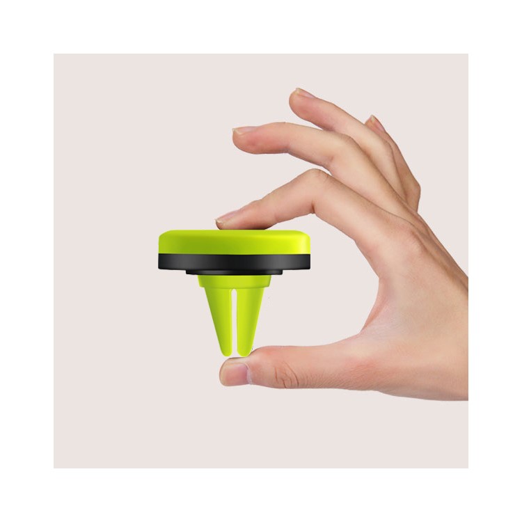 D9ELEMENT Mini Car Air Vent Magnetic Mount Phone Holder Stand for iPhone/Samsung/Sony - Black + Green-9