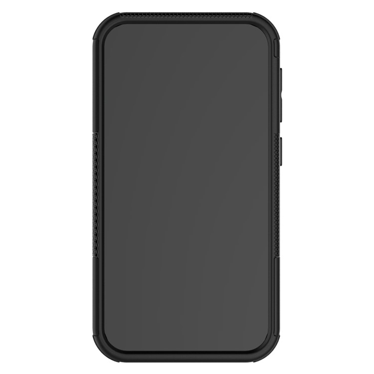 Tyre Pattern Kickstand PC + TPU Hybrid Case Accessory for ZTE Blade L110 - Black-5