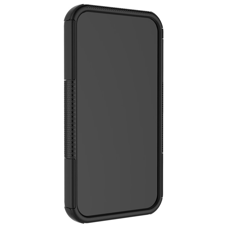 Tyre Pattern Kickstand PC + TPU Hybrid Case Accessory for ZTE Blade L110 - Black-6