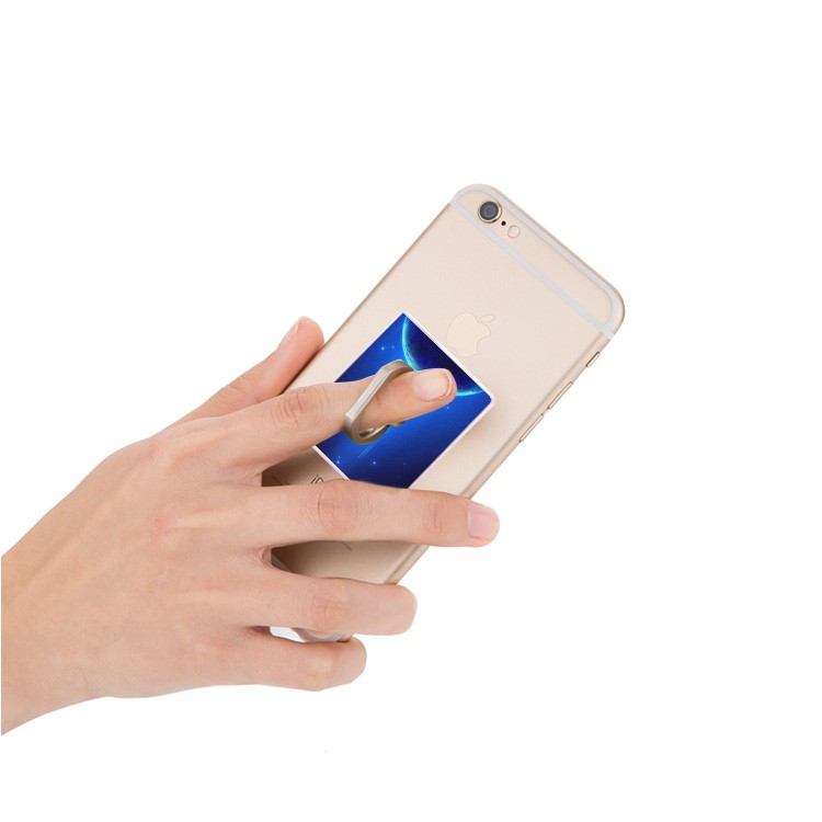 Universal Ring Finger Grip Stand Holder for iPhone Samsung Huawei - Blue Planet-3
