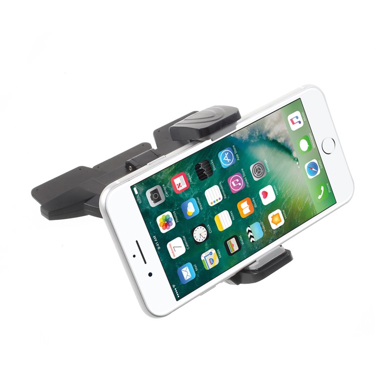 Universal Mini CD Slot Car Mount Holder Cradle para iPhone 7 Plus / Samsung Galaxy C9 Pro, largura: 55-85mm (H96)-2